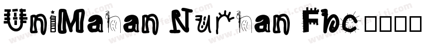 UniMahan Nurhan Fbc字体转换
